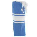 Les poulettes bijoux - fouta drap plage et hammam coton couleur bleu mer