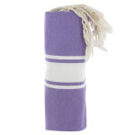 Les poulettes bijoux fouta drap plage et hammam coton couleur lilas