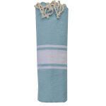 Les poulettes bijoux - fouta drap plage et hammam coton couleur turquoise clair 100