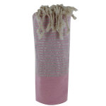 Les poulettes bijoux - fouta drap plage et hammam coton nid d'abeille rose petites r