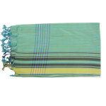 Les poulettes bijoux - kikoy par�o ray� vert et jaune