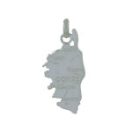 Les poulettes bijoux - pendentif argent 925 carte corse