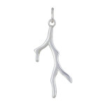 Les poulettes bijoux - pendentif argent 925 corail