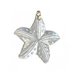 Les poulettes bijoux - pendentif �toile de mer en nacre naturelle 25 mm pour femme -