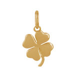 Les poulettes bijoux - pendentif plaqu� or mini tr�fle � quatre feuilles