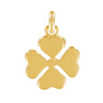 Les poulettes bijoux - pendentif plaqu� or petit tr�fle quatre feuilles
