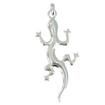 Les poulettes bijoux - pendentif salamandre en argent