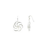 Les poulettes bijoux - v boucles d'oreilles argent 925 moulin � vent