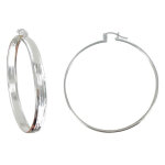 Les poulettes bijoux - v boucles d'oreilles argent cr�oles martel�es