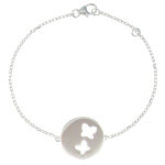 Les poulettes bijoux - v bracelet argent envol�e de papillons