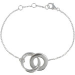 Les poulettes bijoux - v bracelet argent trois anneaux entrelac�s