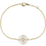 Les poulettes bijoux - v bracelet cercle en dentelle plaqu� or