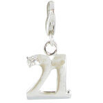 Les poulettes bijoux - v charms argent 925 num�ro 21
