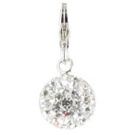 Les poulettes bijoux - v charms boule � facettes cristal