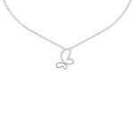 Les poulettes bijoux - v collier argent rhodi� pendentif papillon et une aile scinti