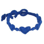 Les poulettes bijoux - v cruciani bracelet enfant dentelle coeurs bleus