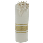 Les poulettes bijoux - v fouta drap plage et hammam coton beige ray� lurex dor�