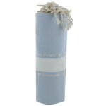 Les poulettes bijoux - v fouta drap plage et hammam coton gris ray� blanc et lurex a
