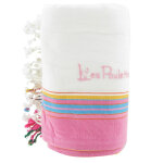 Les poulettes bijoux - v kikoy serviette plage coton eponge couleur blanc