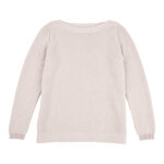 Pull col bateau 100% cachemire 2 fils - beige - taille l