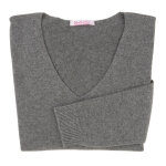 Pull femme 100% cachemire oversize gris anthracite