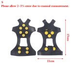 1 paire anti - drapant neige pointes poignes crampons sur les chaussures couvre 10 goujons antidrapant ...