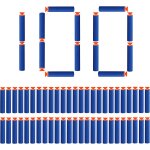 100 pi�ces 7. 2cm ventouse flechettes recharge bullets mousse fleches accessoires pour nerf n - strike ...