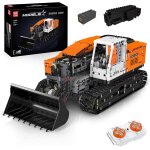 17054 technique bulldozer briques de construction technique, t�l�commande par application, chenilles, ...