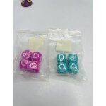 4 d�s roses 4 d�s turquoise (d� sp�cial krosmaster)