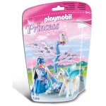 5354 - playmobil princess - princesse hiver avec poulain ail� blanc