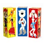 9 cubes a empiler : animaux farfelus