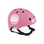 Plein air bikloon - casque rose a pois pour draisienne