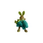 Les animaux graffitis - lapin turquoise - doudou et compagnie