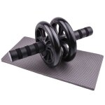Argent - roues de musculation ab, appareil a roulettes avec barre de traction, equipement'entraînement ... Argent - roues de musculation ab, appareil a roulettes avec barre de traction, equipement'entraînement ...