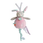 Baby nat' bote a musique lapin les touptis rose doudou musical bb fille