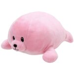 Baby ty - peluche doodles le phoque rose 25 cm