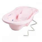 Baignoire bébé avec réducteur intégré rose + tuyau Baignoire bébé avec réducteur intégré rose + tuyau