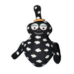Barbamama martienne peluche barbapapa noire tissu mains aimantées Barbamama martienne peluche barbapapa noire tissu mains aimantées