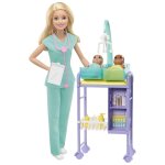 Barbie - coffret p�diatre blonde - coffret poup�e mannequin - 3 ans et +