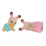Bebes jumeaux lapins chocolat sylvanian