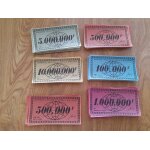 Billets pour jeu richesses du monde