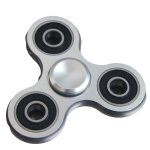 Blanc hand spinner fidget tri fidget hand spinner stress relief toy alliage d'aluminium doigts triangulaires ...