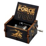 Bote  musique en bois avec figurines d', pirates des carib, davy jones, jack rotterdam, cadeau d'anniversair ...