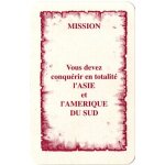 Carte vous devez conqu�rir en totalit� l'asie et l'am�rique du sud pour completer votre jeu risk la conqu�te ...