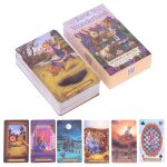 Cartes de tarot au pays des merveilles, 78 pices / bote, jeu de socit