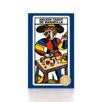 Cartomancie mini tarot de marseille, 78 cartes format 74 x 44 mm, etui carton + notice