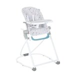 Chaise haute compacte chevrons grise - badabulle Chaise haute compacte chevrons grise - badabulle