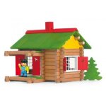 Mon chalet en bois 100 pieces - maison forestiere jeujura - jouet construction - fabrique en france