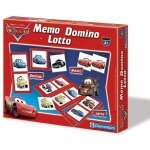 Clementoni - 12589 - jeu educatif - kit 3 in 1 memo domino loto cars
