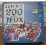 Coffret 200 possibilits de jeux - pions , cartes , ds , adresse , rflexion - boite mtallique